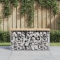vidaXL Panca Giardino Design Gabbione 83x31,5x42cm Legno Massello Pino vidaXL Panca Giardino Design Gabbione 83x31,5x42cm Legno Massello Pino