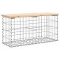 vidaXL Panca Giardino Design Gabbione 83x31,5x42cm Legno Massello Pino vidaXL Panca Giardino Design Gabbione 83x31,5x42cm Legno Massello Pino