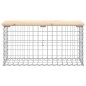 vidaXL Panca Giardino Design Gabbione 83x31,5x42cm Legno Massello Pino vidaXL Panca Giardino Design Gabbione 83x31,5x42cm Legno Massello Pino