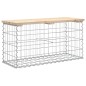 vidaXL Panca Giardino Design Gabbione 83x31,5x42cm Legno Massello Pino vidaXL Panca Giardino Design Gabbione 83x31,5x42cm Legno Massello Pino