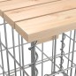vidaXL Panca Giardino Design Gabbione 83x31,5x42cm Legno Massello Pino vidaXL Panca Giardino Design Gabbione 83x31,5x42cm Legno Massello Pino