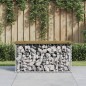 vidaXL Panca da Giardino Design Gabbione 83x31,5x42 cm Pino Impregnato