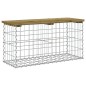 vidaXL Panca da Giardino Design Gabbione 83x31,5x42 cm Pino Impregnato