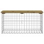 vidaXL Panca da Giardino Design Gabbione 83x31,5x42 cm Pino Impregnato