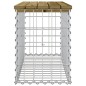 vidaXL Panca da Giardino Design Gabbione 83x31,5x42 cm Pino Impregnato