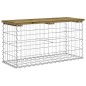 vidaXL Panca da Giardino Design Gabbione 83x31,5x42 cm Pino Impregnato