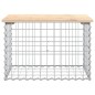 vidaXL Panca Giardino Design Gabbione 63x44x42 cm Legno Massello Pino vidaXL Panca Giardino Design Gabbione 63x44x42 cm Legno Massello Pino