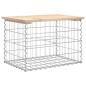 vidaXL Panca Giardino Design Gabbione 63x44x42 cm Legno Massello Pino vidaXL Panca Giardino Design Gabbione 63x44x42 cm Legno Massello Pino