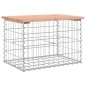 vidaXL Panca da Giardino Design Gabbione 63x44x42 cm Massello Douglas vidaXL Panca da Giardino Design Gabbione 63x44x42 cm Massello Douglas