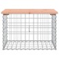 vidaXL Panca da Giardino Design Gabbione 63x44x42 cm Massello Douglas vidaXL Panca da Giardino Design Gabbione 63x44x42 cm Massello Douglas