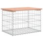 vidaXL Panca da Giardino Design Gabbione 63x44x42 cm Massello Douglas vidaXL Panca da Giardino Design Gabbione 63x44x42 cm Massello Douglas