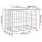 vidaXL Panca da Giardino Design Gabbione 63x44x42 cm Massello Douglas vidaXL Panca da Giardino Design Gabbione 63x44x42 cm Massello Douglas