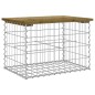 vidaXL Panca da Giardino Design Gabbione 63x44x42 cm Pino Impregnato vidaXL Panca da Giardino Design Gabbione 63x44x42 cm Pino Impregnato