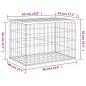 vidaXL Panca da Giardino Design Gabbione 63x44x42 cm Pino Impregnato vidaXL Panca da Giardino Design Gabbione 63x44x42 cm Pino Impregnato