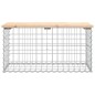 vidaXL Panca Giardino Design Gabbione 83x44x42 cm Legno Massello Pino vidaXL Panca Giardino Design Gabbione 83x44x42 cm Legno Massello Pino