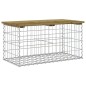 vidaXL Panca da Giardino Design Gabbione 83x44x42 cm Pino Impregnato vidaXL Panca da Giardino Design Gabbione 83x44x42 cm Pino Impregnato