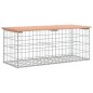vidaXL Panca da Giardino Design Gabbione 103x44x42 cm Massello Douglas vidaXL Panca da Giardino Design Gabbione 103x44x42 cm Massello Douglas