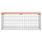 vidaXL Panca da Giardino Design Gabbione 103x44x42 cm Massello Douglas vidaXL Panca da Giardino Design Gabbione 103x44x42 cm Massello Douglas