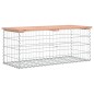 vidaXL Panca da Giardino Design Gabbione 103x44x42 cm Massello Douglas vidaXL Panca da Giardino Design Gabbione 103x44x42 cm Massello Douglas