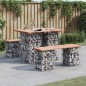 vidaXL Panca da Giardino Design Gabbione 100x70x72 cm Massello Douglas vidaXL Panca da Giardino Design Gabbione 100x70x72 cm Massello Douglas