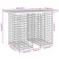 vidaXL Panca da Giardino Design Gabbione 100x70x72 cm Massello Douglas vidaXL Panca da Giardino Design Gabbione 100x70x72 cm Massello Douglas