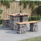 vidaXL Panca Giardino Design Gabbione 100x70x72 cm Legno Massello Pino vidaXL Panca Giardino Design Gabbione 100x70x72 cm Legno Massello Pino