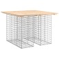 vidaXL Panca Giardino Design Gabbione 100x102x72cm Legno Massello Pino
