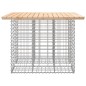 vidaXL Panca Giardino Design Gabbione 100x102x72cm Legno Massello Pino