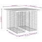vidaXL Panca da Giardino Design Gabbione 100x102x72cm Massello Douglas vidaXL Panca da Giardino Design Gabbione 100x102x72cm Massello Douglas