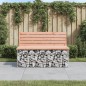 vidaXL Panca da Giardino Design Gabbione 103x70x65 cm Massello Douglas vidaXL Panca da Giardino Design Gabbione 103x70x65 cm Massello Douglas