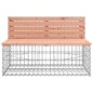 vidaXL Panca da Giardino Design Gabbione 103x70x65 cm Massello Douglas vidaXL Panca da Giardino Design Gabbione 103x70x65 cm Massello Douglas
