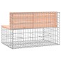 vidaXL Panca da Giardino Design Gabbione 103x70x65 cm Massello Douglas vidaXL Panca da Giardino Design Gabbione 103x70x65 cm Massello Douglas