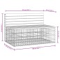 vidaXL Panca da Giardino Design Gabbione 103x70x65 cm Massello Douglas vidaXL Panca da Giardino Design Gabbione 103x70x65 cm Massello Douglas