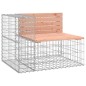 vidaXL Panca Giardino Design Gabbione 92x71x65,5 cm Massello Douglas vidaXL Panca Giardino Design Gabbione 92x71x65,5 cm Massello Douglas