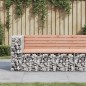 vidaXL Panca Giardino Design Gabbione 122x71x65,5 cm Massello Douglas vidaXL Panca Giardino Design Gabbione 122x71x65,5 cm Massello Douglas
