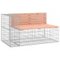 vidaXL Panca Giardino Design Gabbione 122x71x65,5 cm Massello Douglas vidaXL Panca Giardino Design Gabbione 122x71x65,5 cm Massello Douglas