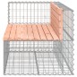 vidaXL Panca Giardino Design Gabbione 122x71x65,5 cm Massello Douglas vidaXL Panca Giardino Design Gabbione 122x71x65,5 cm Massello Douglas