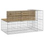 vidaXL Panca da Giardino Design Gabbione 122x71x65,5cm Pino Impregnato vidaXL Panca da Giardino Design Gabbione 122x71x65,5cm Pino Impregnato