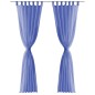 vidaXL Tende in Voile 2 pz 140x175 cm Blu Reale vidaXL Tende in Voile 2 pz 140x175 cm Blu Reale