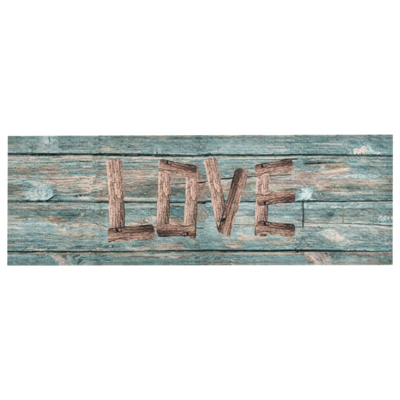 vidaXL Tappetino da Cucina Lavabile Love 60x300 cm vidaXL Tappetino da Cucina Lavabile Love 60x300 cm