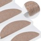 vidaXL Tappetini Autoadesivi per Scale 10pz Beige 56x17x3 cm vidaXL Tappetini Autoadesivi per Scale 10pz Beige 56x17x3 cm