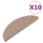 vidaXL Tappetini Autoadesivi per Scale 10pz Beige 56x17x3 cm vidaXL Tappetini Autoadesivi per Scale 10pz Beige 56x17x3 cm