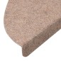 vidaXL Tappetini Autoadesivi per Scale 10pz Beige 56x17x3 cm vidaXL Tappetini Autoadesivi per Scale 10pz Beige 56x17x3 cm