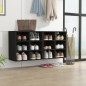 vidaXL Scarpiere 2 pz Nere 52,5x30x50 cm vidaXL Scarpiere 2 pz Nere 52,5x30x50 cm