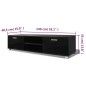 Mobile TV Bianco Laccato Lucido 140x40,3x34,7 cm Mobile TV Bianco Laccato Lucido 140x40,3x34,7 cm