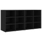 vidaXL Scarpiere 2 pz Nere 52,5x30x50 cm vidaXL Scarpiere 2 pz Nere 52,5x30x50 cm
