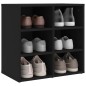 vidaXL Scarpiere 2 pz Nere 52,5x30x50 cm vidaXL Scarpiere 2 pz Nere 52,5x30x50 cm