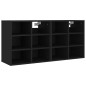 vidaXL Scarpiere 2 pz Nere 52,5x30x50 cm vidaXL Scarpiere 2 pz Nere 52,5x30x50 cm