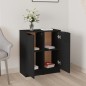 vidaXL Credenze 2 pz Nere 30x30x70 cm in Legno Multistrato vidaXL Credenze 2 pz Nere 30x30x70 cm in Legno Multistrato