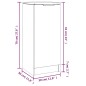 vidaXL Credenze 2 pz Nere 30x30x70 cm in Legno Multistrato vidaXL Credenze 2 pz Nere 30x30x70 cm in Legno Multistrato